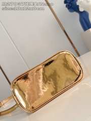 Uubags Louis Vuitton Mini Monogram Miroir Alma handbag Gold 18x12x8cm - 3