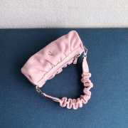 Uubags Manu Atelier Small Cylinder Ruched Bag In Pink 22cm - 3