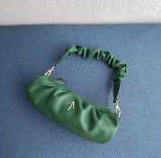 Uubags Manu Atelier Small Cylinder Ruched Bag In Green 22cm - 2