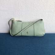 Uubags Manu Atelier Pita Calfskin Zip Shoulder Bag In Tobacco Green 31cm - 5