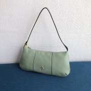 Uubags Manu Atelier Pita Calfskin Zip Shoulder Bag In Tobacco Green 31cm - 4