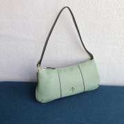 Uubags Manu Atelier Pita Calfskin Zip Shoulder Bag In Tobacco Green 31cm - 2