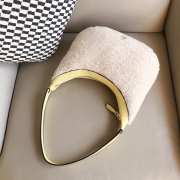 Uubags Manu Mini Hobo Banana Shearling Bag 28x31cm - 2