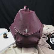 Uubags Manu Atelier Mini Fern Backpack In Burgundy 23cm - 1