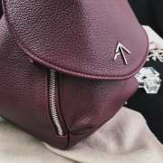 Uubags Manu Atelier Mini Fern Backpack In Burgundy 23cm - 3