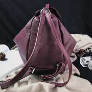 Uubags Manu Atelier Mini Fern Backpack In Burgundy 23cm - 2