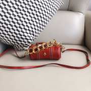 Uubags Manu Atelier Cylinder Red Bole Bag In Soft Leather 13cm - 6