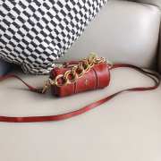 Uubags Manu Atelier Cylinder Red Bole Bag In Soft Leather 13cm - 4