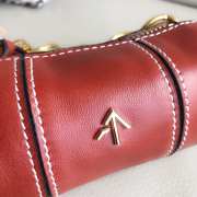 Uubags Manu Atelier Cylinder Red Bole Bag In Soft Leather 13cm - 2