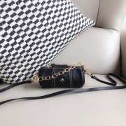 Uubags Manu Atelier Cylinder Black Bag In Soft Leather 13cm - 4