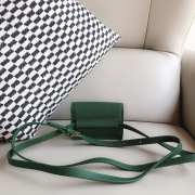 Uubags Jacquemus Le Bello green leather crossbody bag 12cm - 2