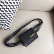 Uubags Jacquemus Le Bello black leather crossbody bag 12cm - 1