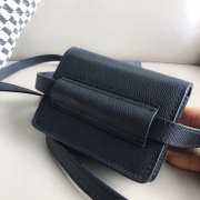 Uubags Jacquemus Le Bello black leather crossbody bag 12cm - 6
