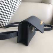 Uubags Jacquemus Le Bello black leather crossbody bag 12cm - 5