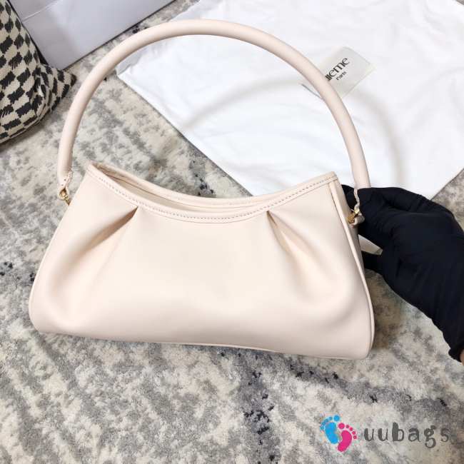 Uubags Elleme Dimple Leather White Bag 28x14.5x10cm - 1