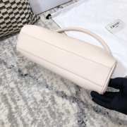 Uubags Elleme Dimple Leather White Bag 28x14.5x10cm - 3