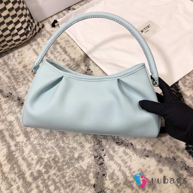 Uubags Elleme Dimple Leather Light Blue Bag 28x14.5x10cm - 1