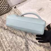 Uubags Elleme Dimple Leather Light Blue Bag 28x14.5x10cm - 2