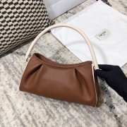 Uubags Elleme Dimple Leather Brown Bag 28x14.5x10cm - 6