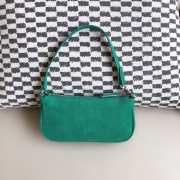 Uubags Rachel Small Green Suede Leather Shoulder Bag 18cm - 4