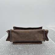Uubags Miu Miu Utilitaire suede top-handle bag in dark brown 28x17.5x9cm - 5