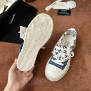 Uubags Chanel Denim Platform Sneakers with CC Logo Lining - 2