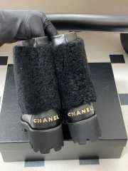 Uubags Chanel Shearling Lambskin, Calfskin, Lambskin & Patent Calfskin In Black - 2