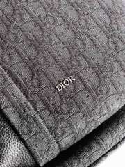 Uubags Rider Soft Zipped Backpack Black Dior Oblique Jacquard and Black Grained Calfskin - 2