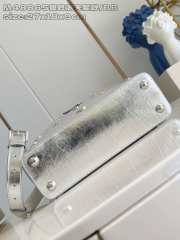 Uubags Louis Vuitton M48865 Capucines Silver Calskin Leather Bag 27x9x18cm - 5