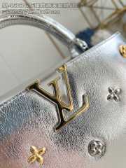 Uubags Louis Vuitton M48865 Capucines Silver Calskin Leather Bag 27x9x18cm - 4