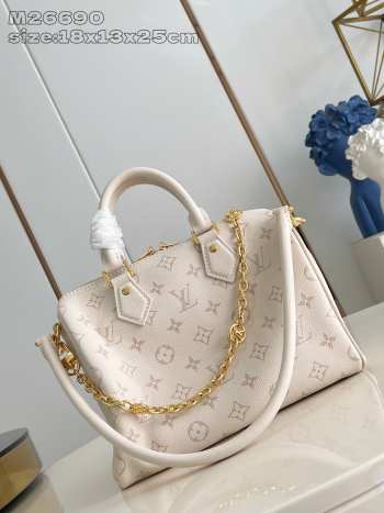 Uubags Louis Vuitton M26690 Speedy Bandoulière 25 Bag In Off-white 18x13x25cm