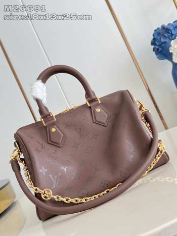 Uubags Louis Vuitton M26690 Speedy Bandoulière 25 Bag In Brown Chocolate 18x13x25cm