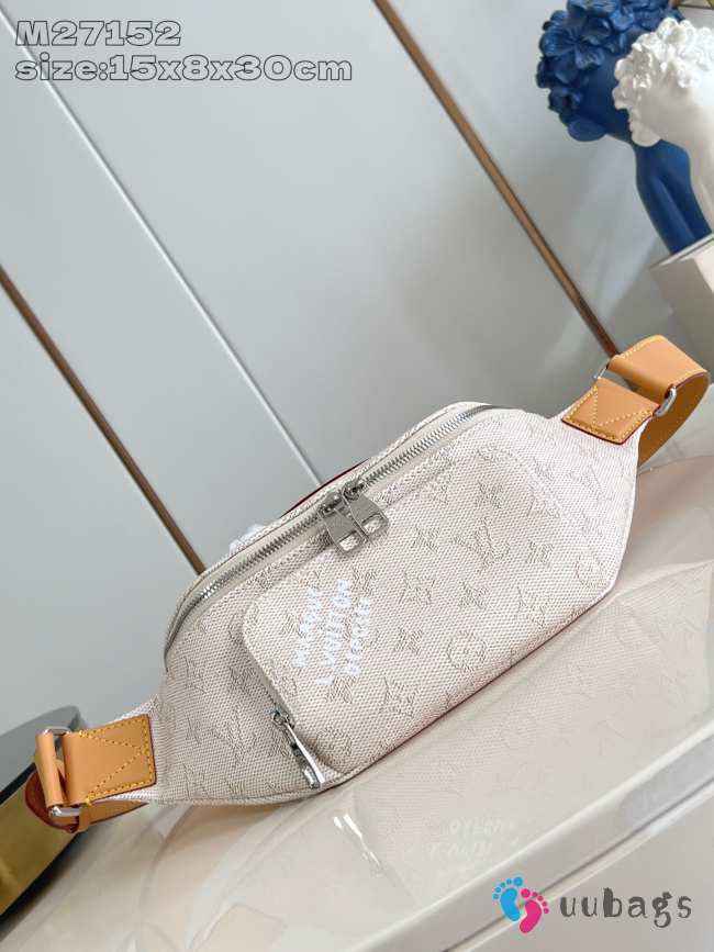 Uubags Louis Vuitton M27152 Rush Bunbag Bag In Gray Lin 30x15x8cm - 1