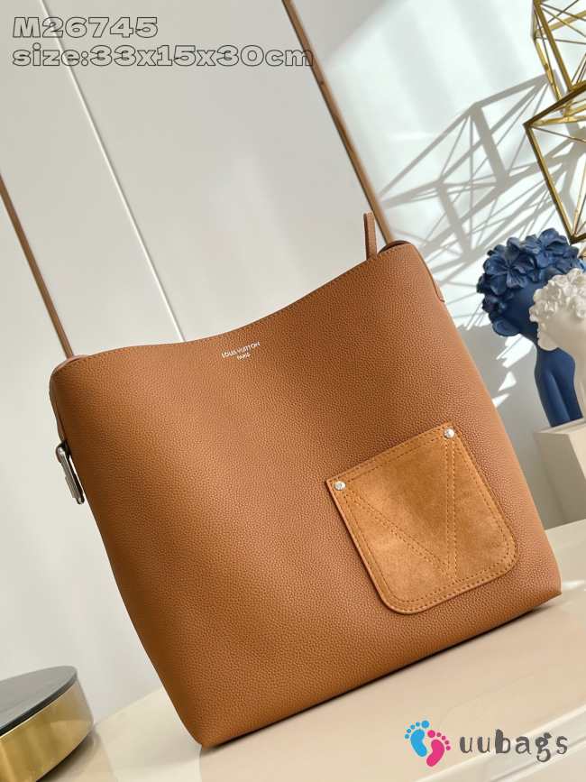 Uubags Louis Vuitton M26745 Verso Hobo Bag In Tan 30x33x15.5cm - 1