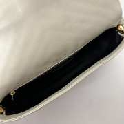 Uubags Ysl Medium White Kate Bag With Gold Chain 26x13.5x4.5cm - 5