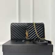 Uubags Ysl Medium Black Kate Bag With Gold Chain 26x13.5x4.5cm - 1