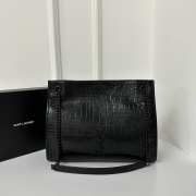 Uubags YSL Niki Shopping Tote in Black Crocodile-Embossed Leather 33x27x11.5cm    - 1