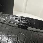 Uubags YSL Niki Shopping Tote in Black Crocodile-Embossed Leather 33x27x11.5cm    - 4