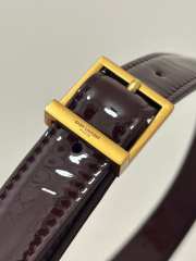 Uubags YSL Le 5 à 7 in dark chocolate patent leather bag 24.5x16x6cm - 4