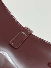 Uubags YSL Mini Le 5 à 7 in red wine patent leather bag 19x11.5x4.5cm - 4