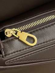 Uubags Loewe Featherlight Small Puzzle Bag (Napalum) In Dark Brownie 17.5x12.5x7.5cm - 5