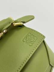 Uubags Loewe Mini Puzzle Bag In Green Smooth Calfskin 18x12.5x8cm - 3