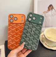 Uubags Luxury Goyard-Style Shockproof iPhone Case In Green - 6