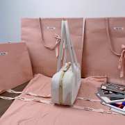 Uubags Miu Miu Beau leather patchwork bag in grey 28x12x9cm - 6