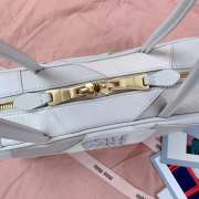 Uubags Miu Miu Beau leather patchwork bag in grey 28x12x9cm - 3