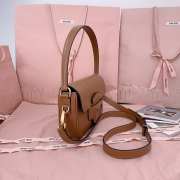 Uubags Miu Miu Penny shoulder bag in brown 23x13.5x5cm - 6