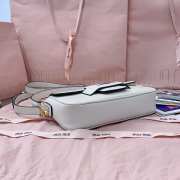 Uubags Miu Miu Penny shoulder bag in light white 23x13.5x5cm - 5