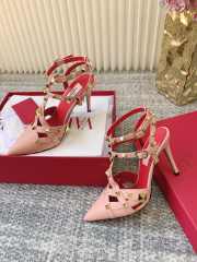 Uubags Valentino Studdy Kidskin Pumps In Pink 10cm - 3