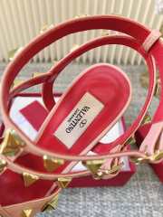 Uubags Valentino Studdy Kidskin Pumps In Pink 10cm - 5