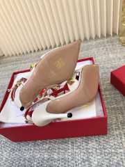Uubags Valentino Studdy Kidskin Pumps In White 10cm - 2